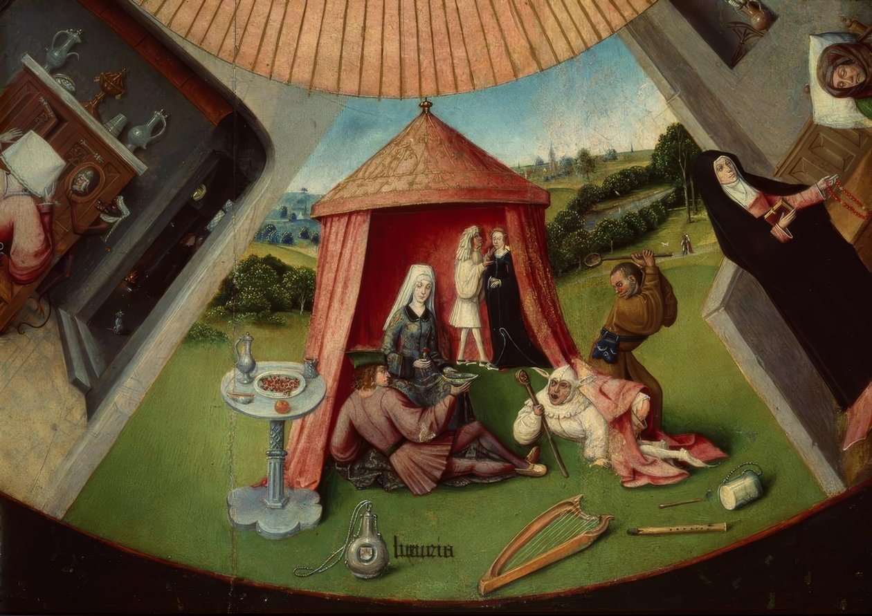 De Zeven Hoofdzonden en de Vier Laatste Dingen door Hieronymus Bosch