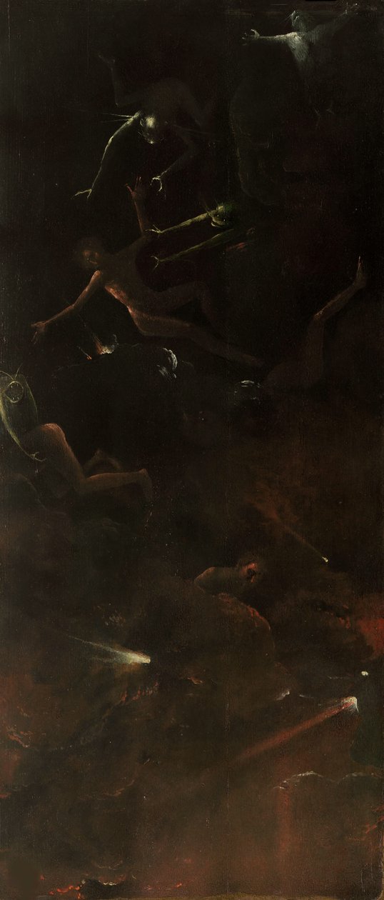 Vier Visioenen van het Hiernamaals, ca. 1490-1510 door Hieronymus Bosch