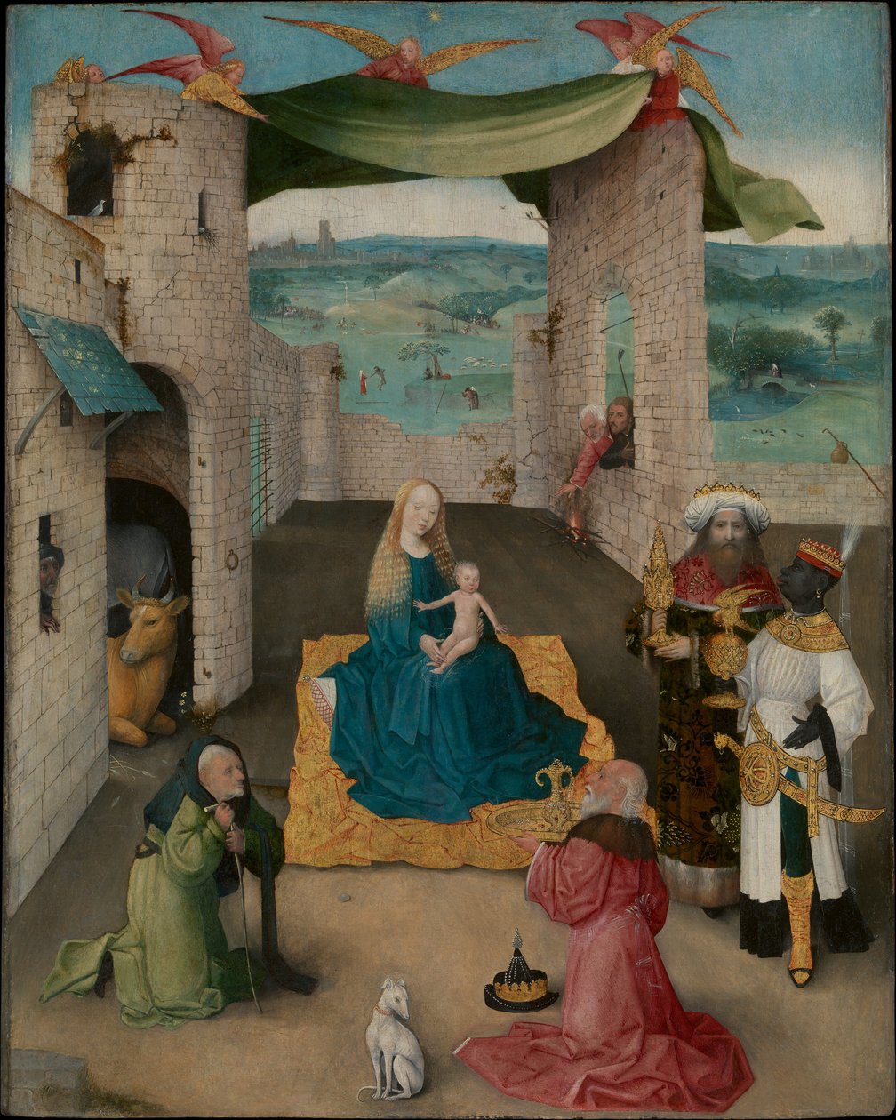 De aanbidding der wijzen door Hieronymus Bosch