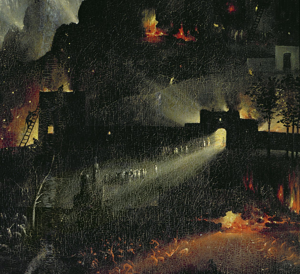 De tuin der lusten (detail) door Hieronymus Bosch