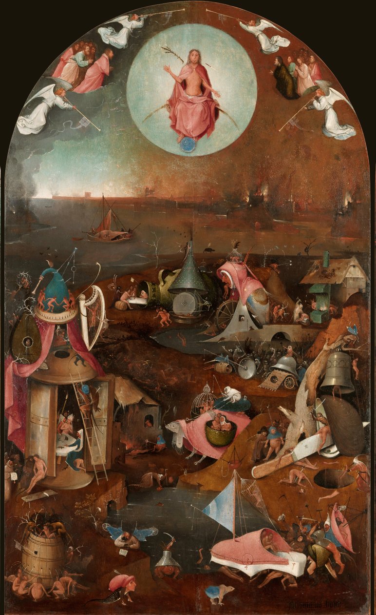 Het Laatste Oordeel drieluik, centraal paneel door Hieronymus Bosch