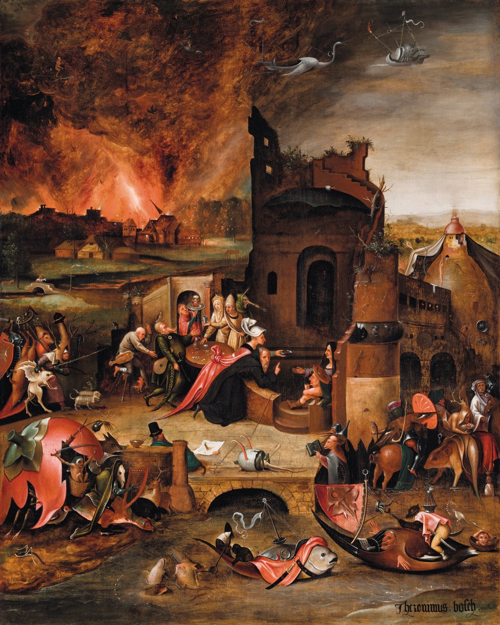 De Verleiding van Sint Antonius de Grote door Hieronymus Bosch