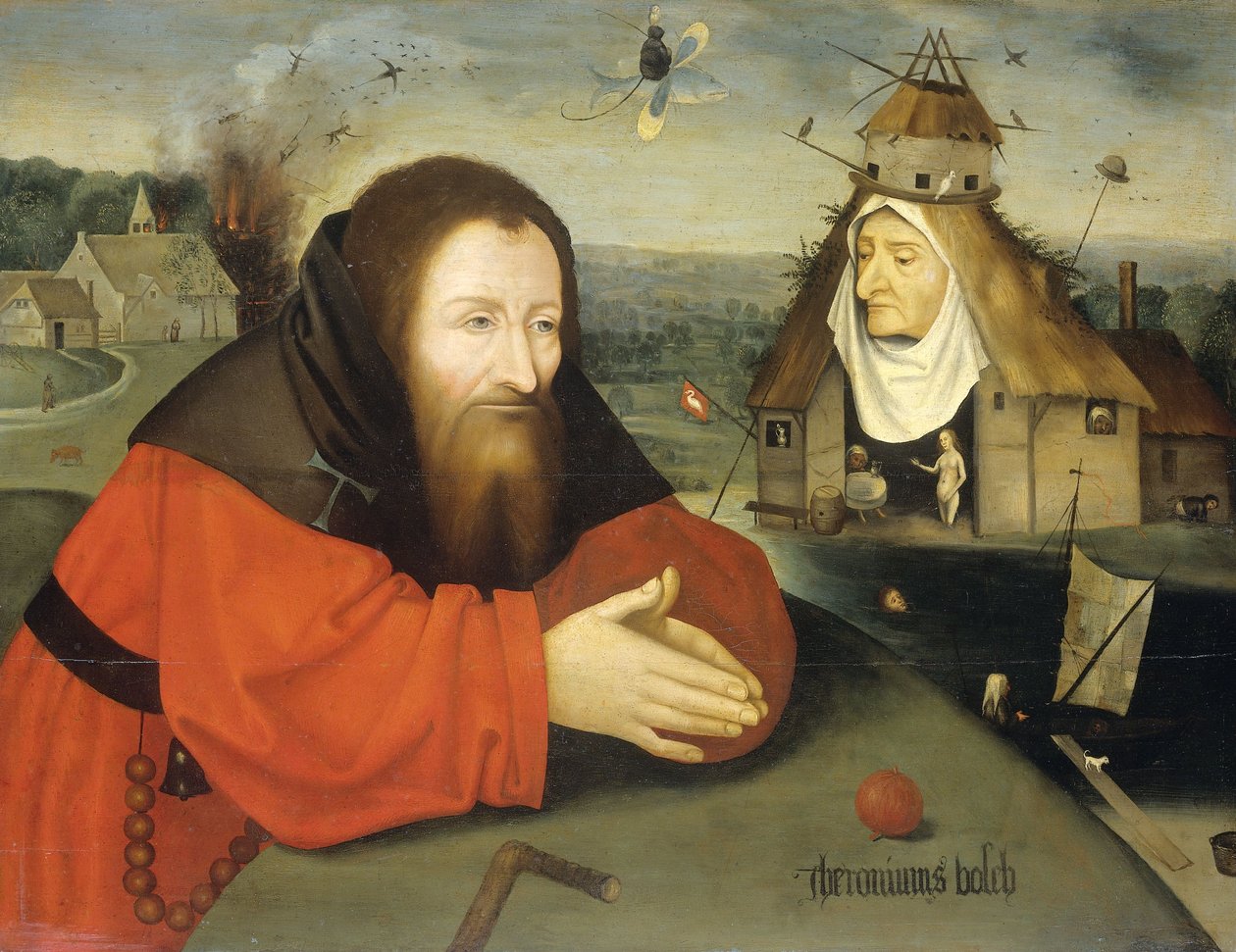 De verzoeking van St. Antonius, ca. 1550-1600 door Hieronymus Bosch