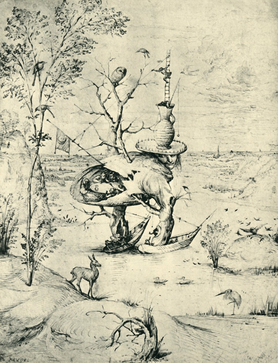 De boom-man, c1505, 1943 door Hieronymus Bosch
