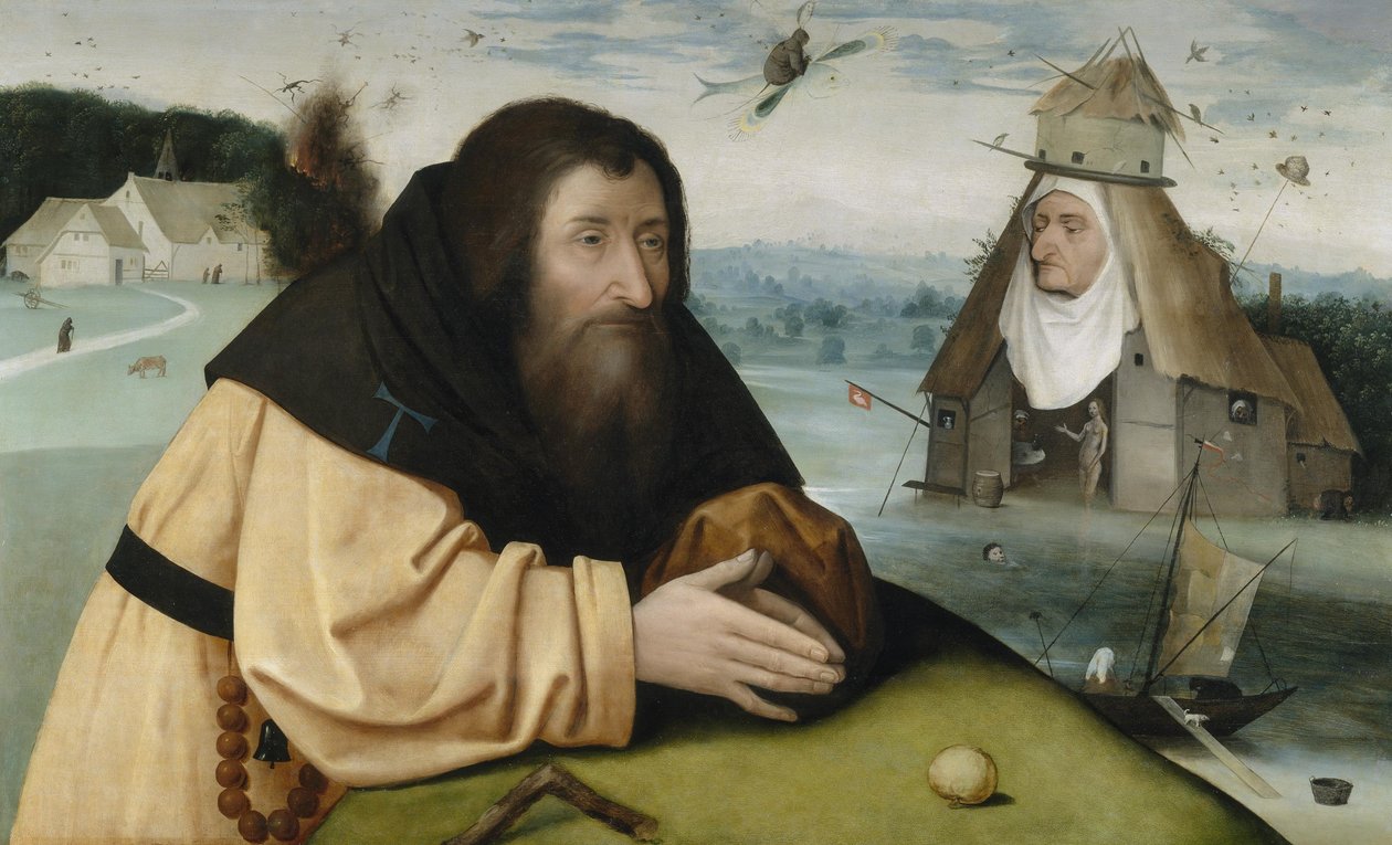De verleidingen van Sint Antonius door Hieronymus Bosch and workshop