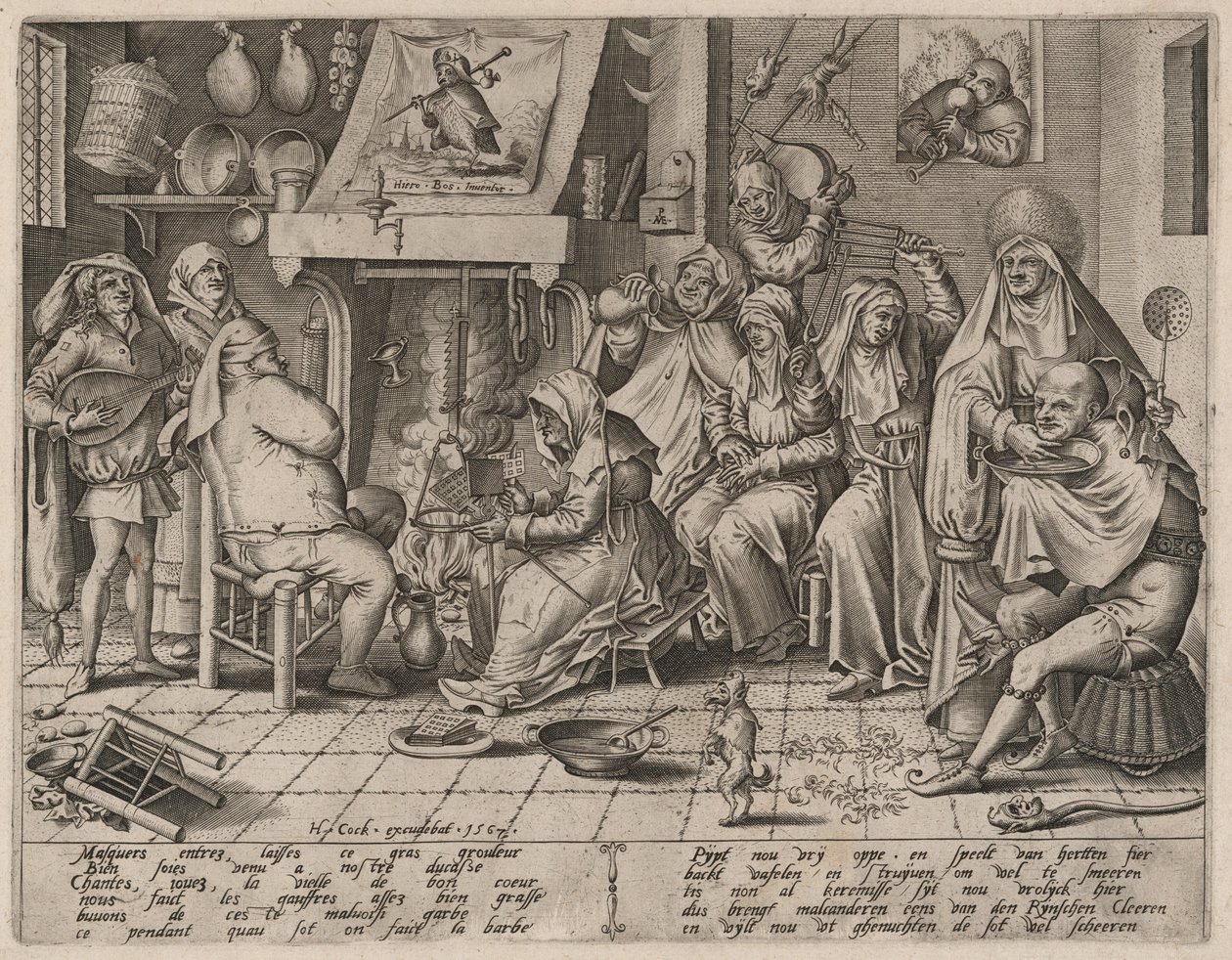 Vastenavond door Hieronymus Cock