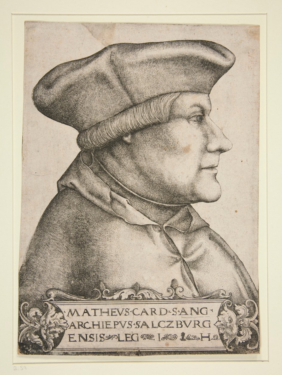 Matthäus Lang, Kardinaal-Aartsbisschop van Salzburg door Hieronymus Hopfer