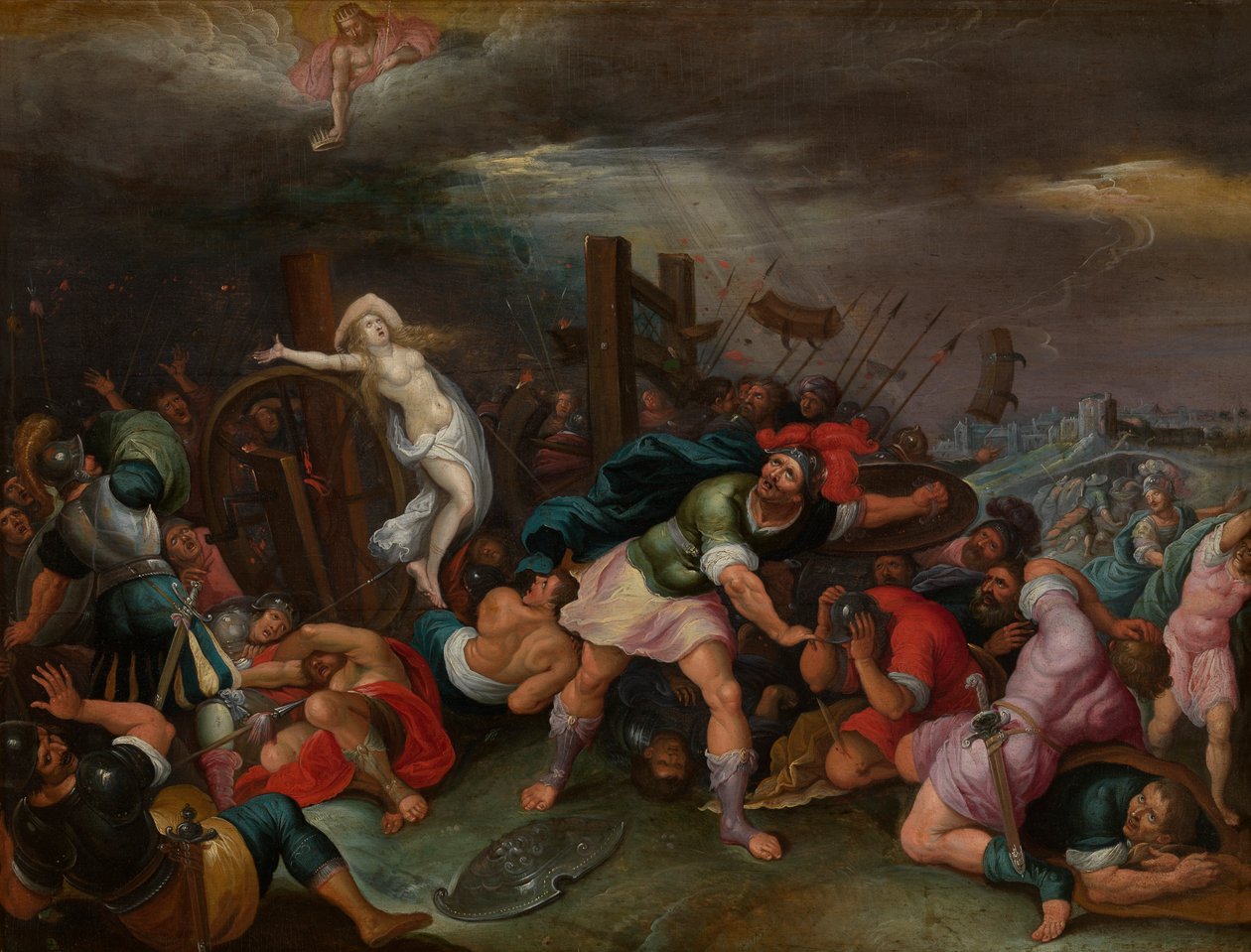 Het Martelaarschap van Sint-Catharina van Alexandrië door Hieronymus II Francken