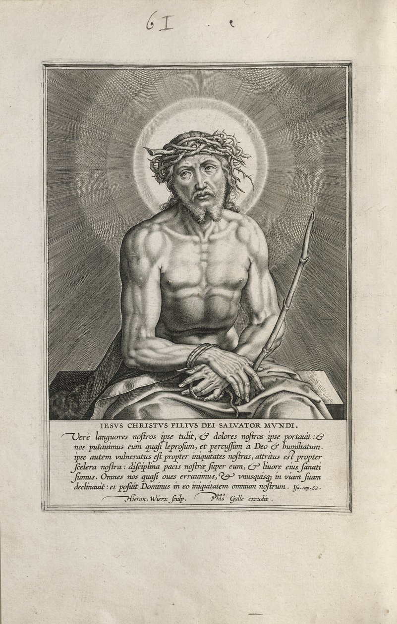 Ecce Homo door Hieronymus Wierix