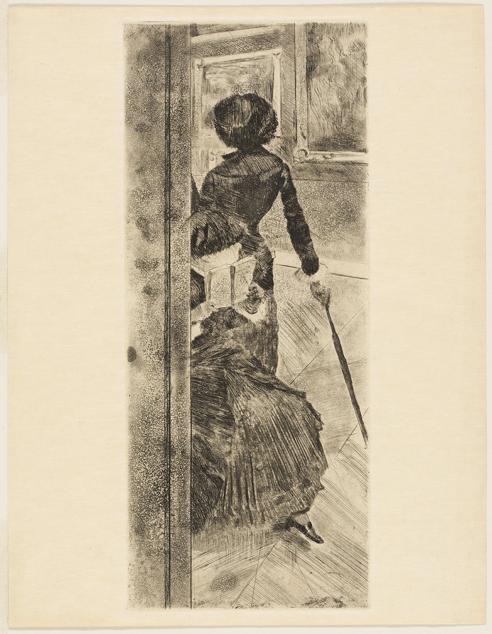 Mary Cassatt in het Louvre: De schilderijengalerie door Hilaire Germain Edgar Degas