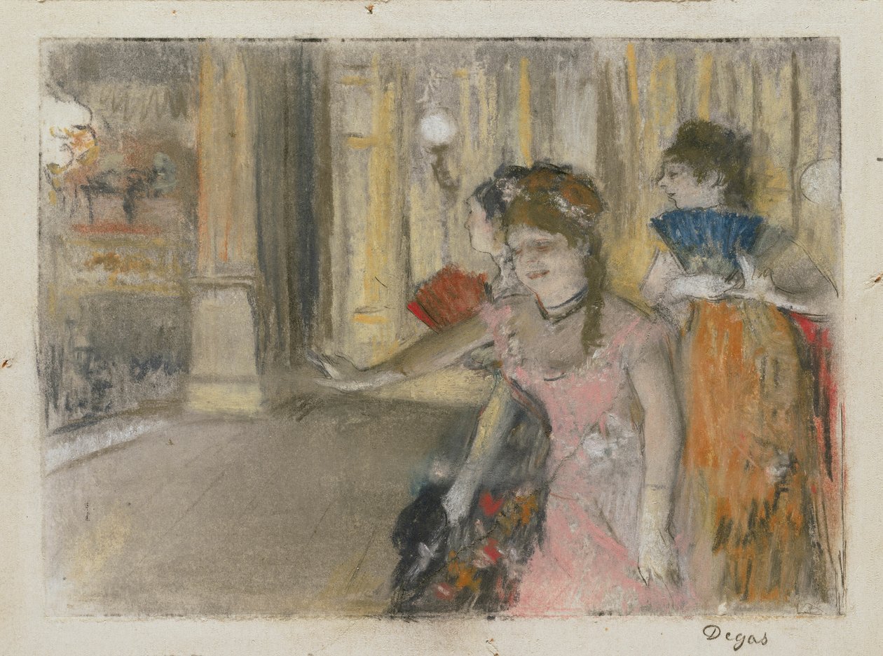 Zangers op het podium door Hilaire Germain Edgar Degas