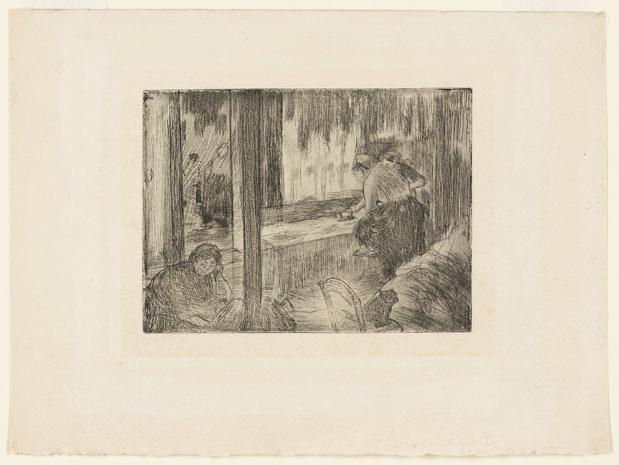 De wasvrouwen door Hilaire Germain Edgar Degas