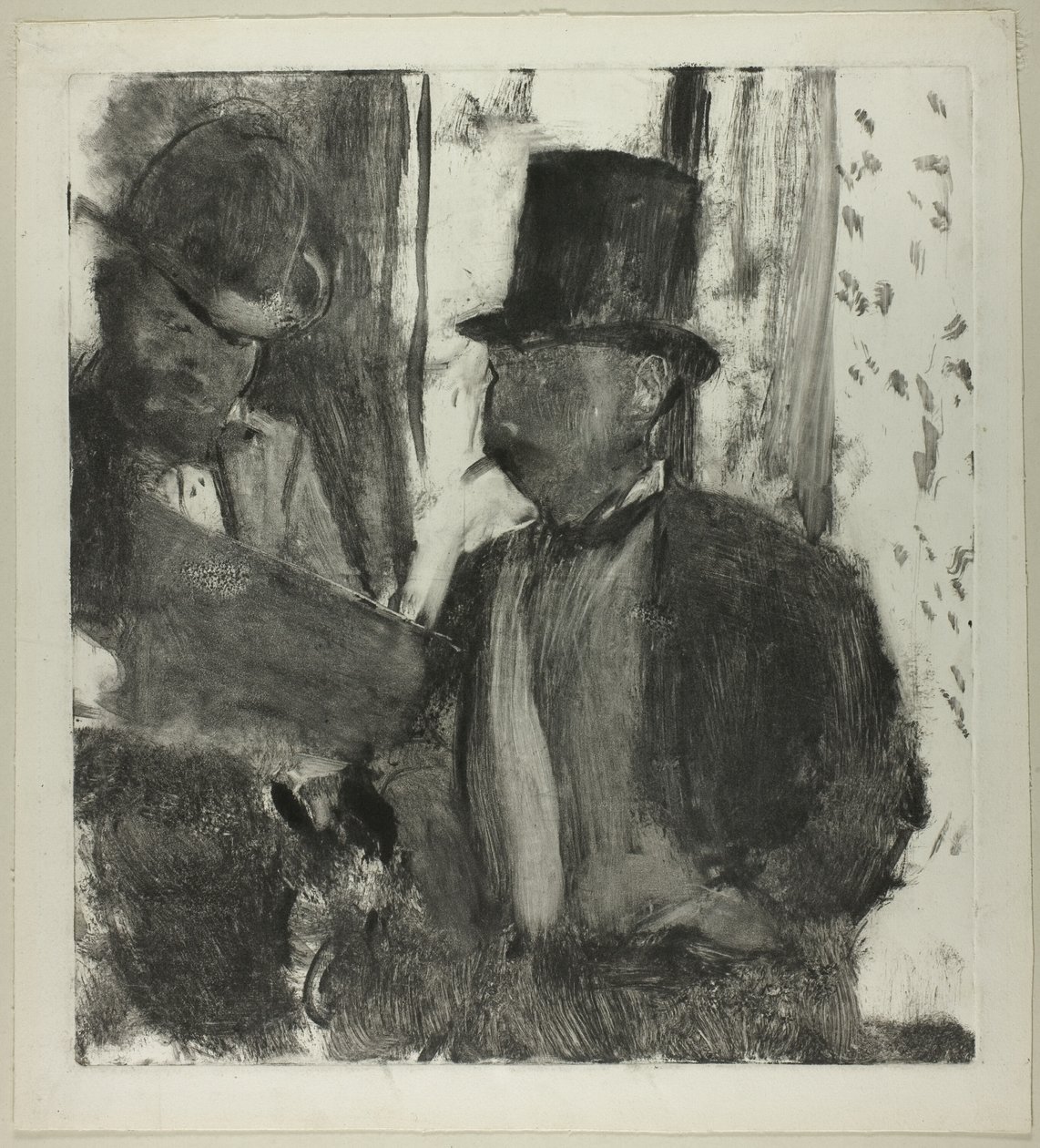 De twee kenners door Hilaire Germain Edgar Degas