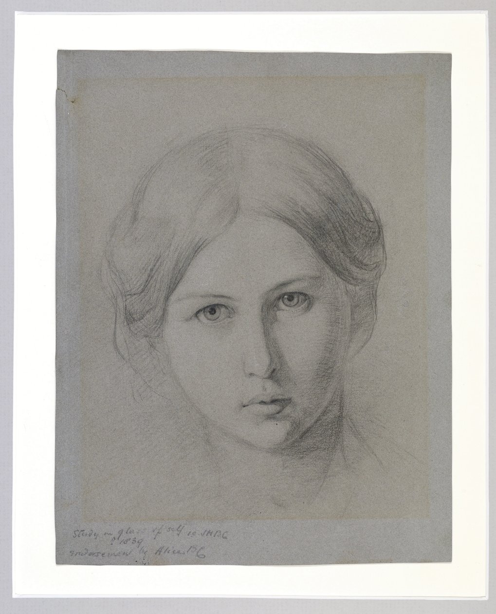 Zelfportret, 1839 door Hilary Bonham Carter