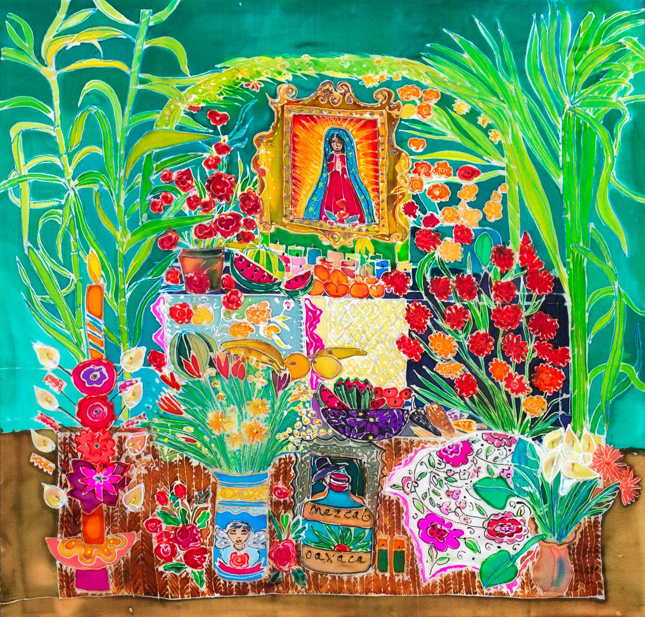 Heiligdom, Dag van de Doden, Oaxaca door Hilary Simon