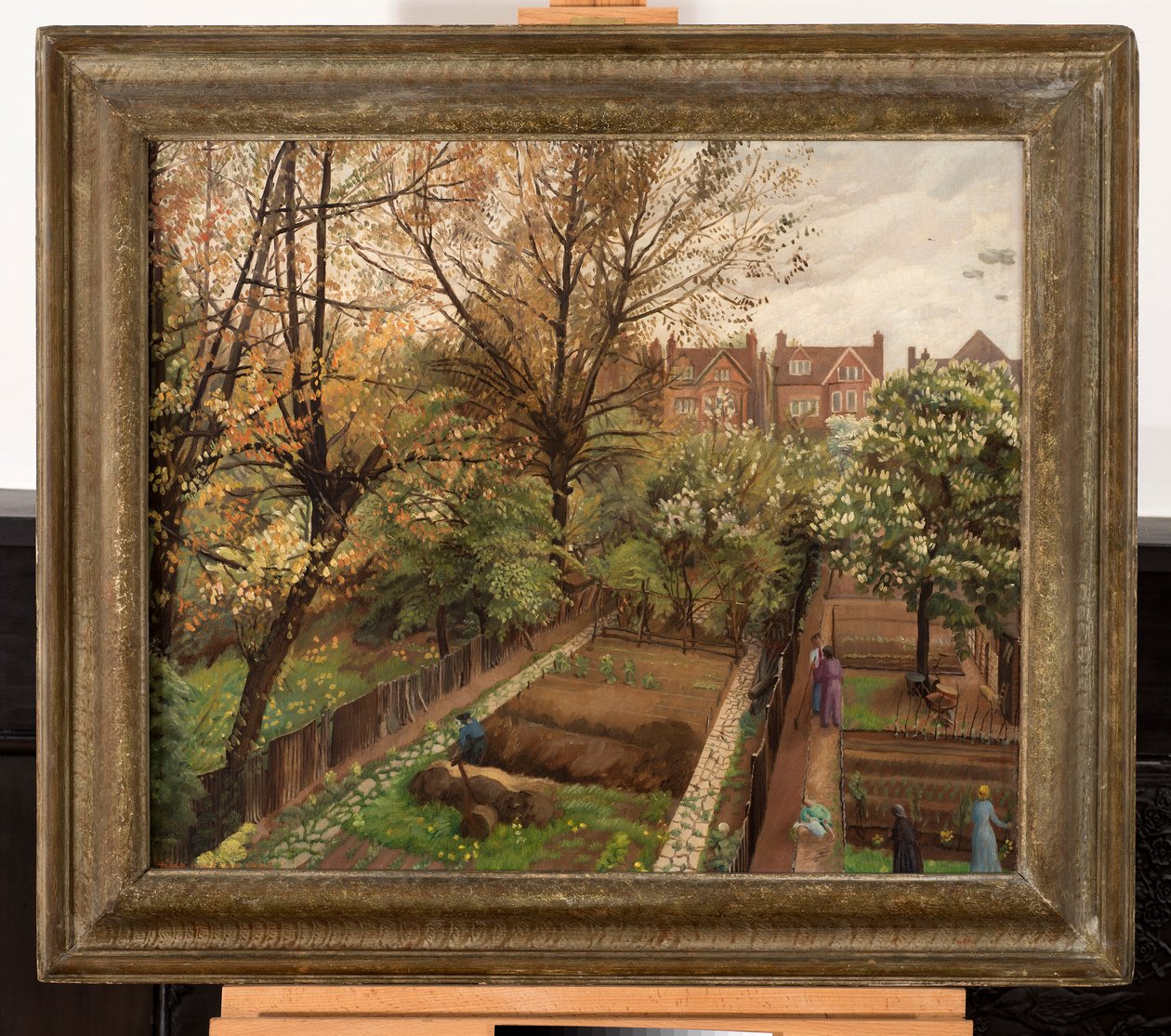Oorlogstuin, Finchley Road, Hampstead door Hilda Carline