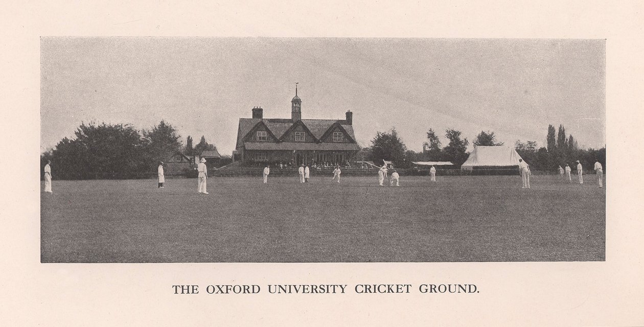The Parks, cricketveld van de Universiteit van Oxford, 1912 door Hills and Saunders