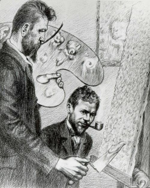 Ivan Grohar en Peter Zmitek door Hinko Smrekar