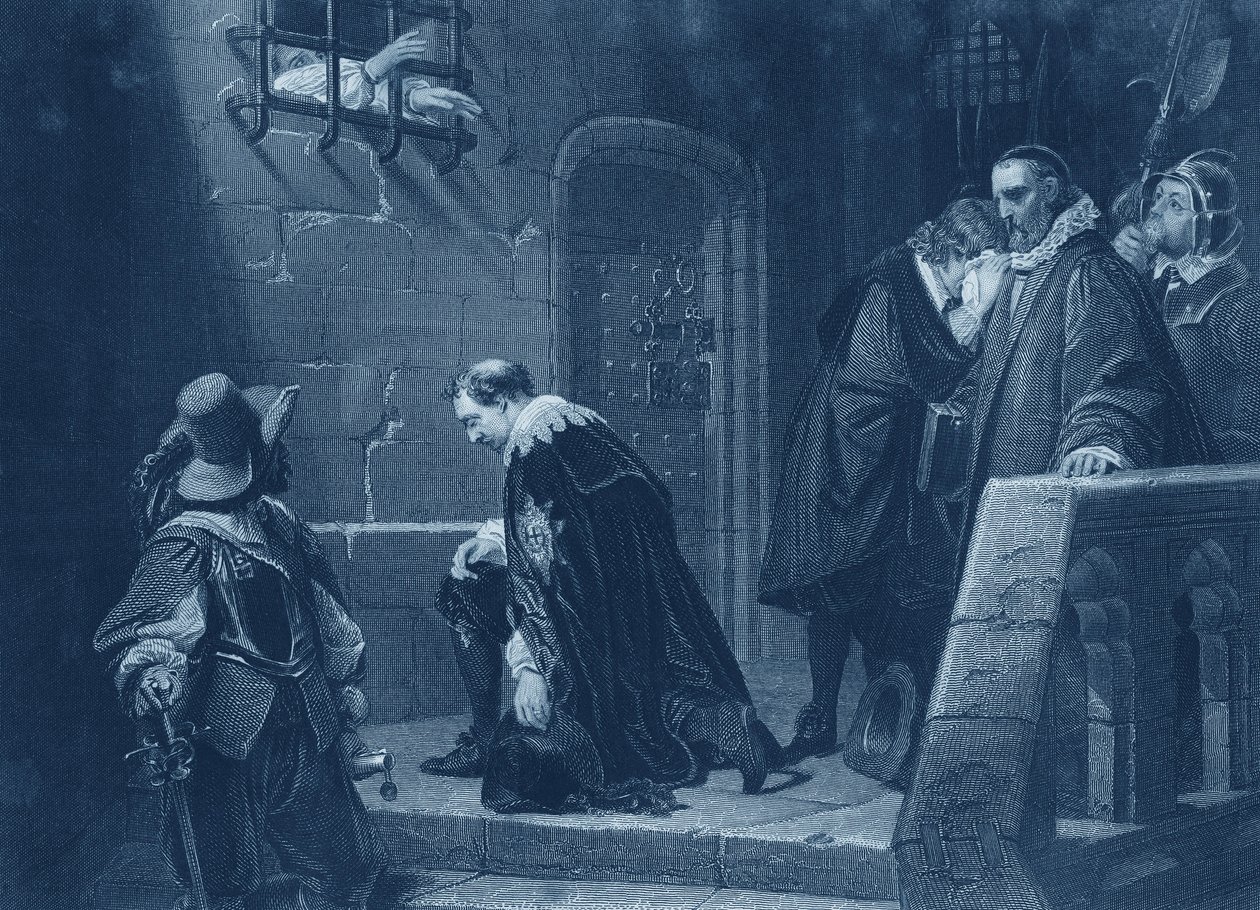 Lord Strafford naar de executie geleid door Hippolyte Delaroche