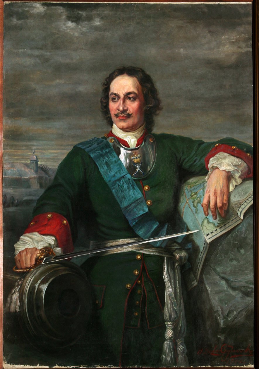Portret van Peter de Grote door Hippolyte Delaroche