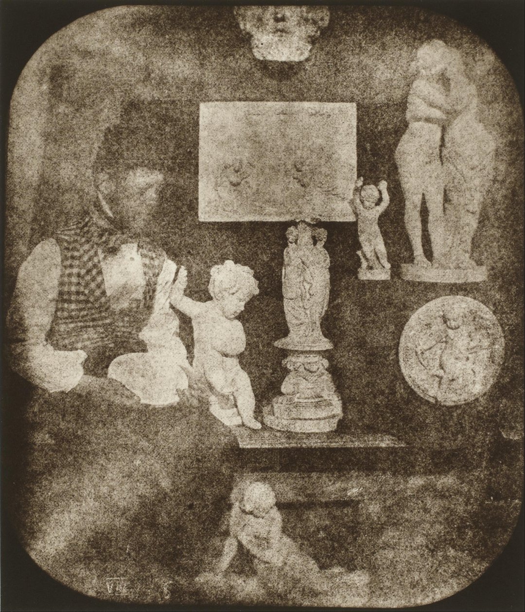 Bayard en de beeldjes door Hippolyte Bayard
