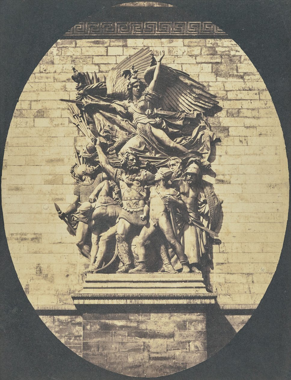 [Detail van "Le Départ de 1792 (of La Marseillaise)" door François Rude, Arc de Triomphe]. door Hippolyte Bayard