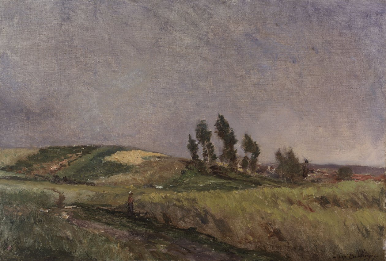 Gehucht in de duinen door Hippolyte Boulenger