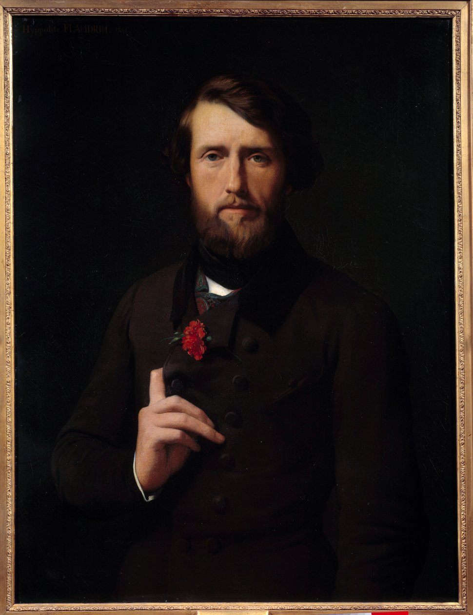 Portret van graaf Felix van Arjuzon door Hippolyte Flandrin