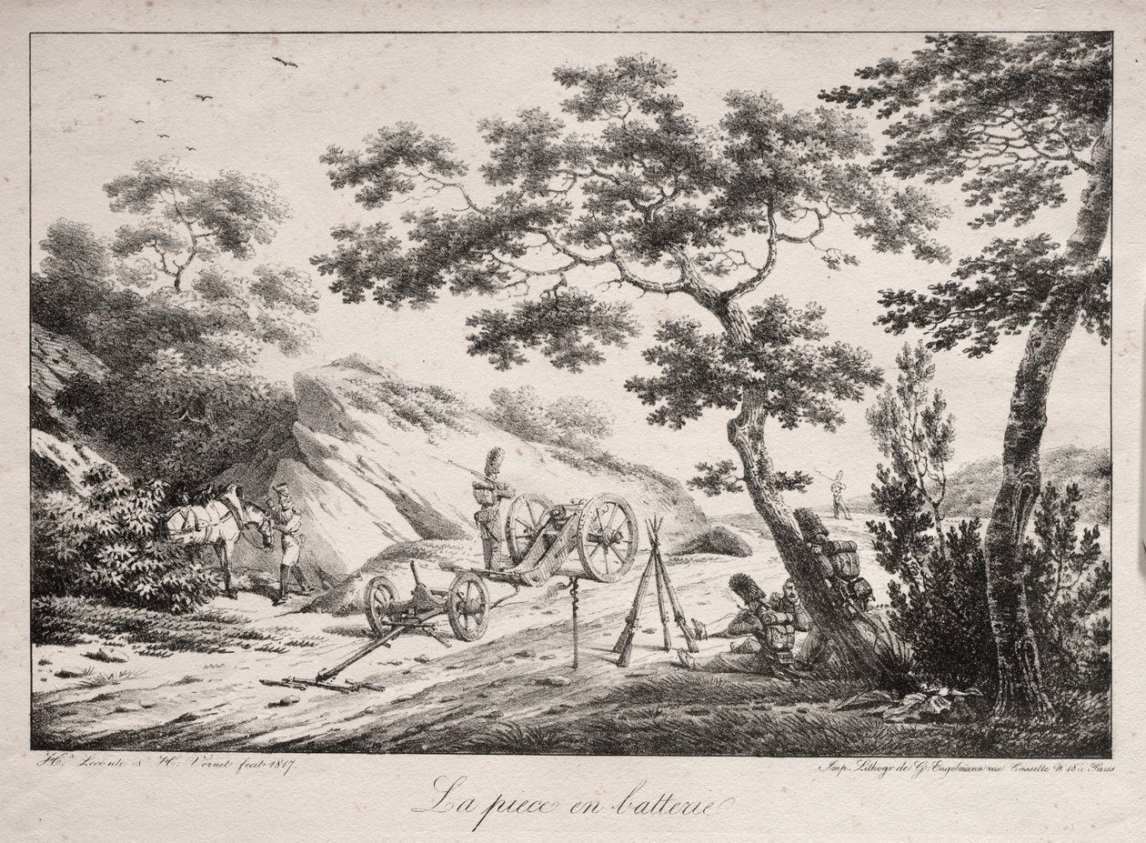 Het Kanon Klaar om te Vuren door Hippolyte Lecomte