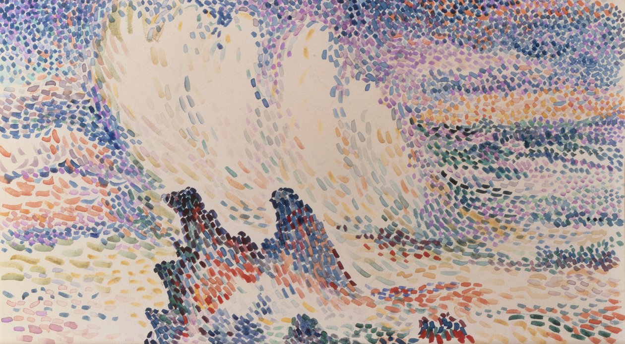 Studie van Golven door Hippolyte Petitjean