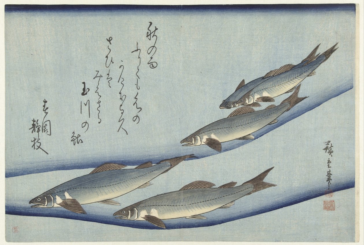 Forel door Hiroshige (I) , Utagawa