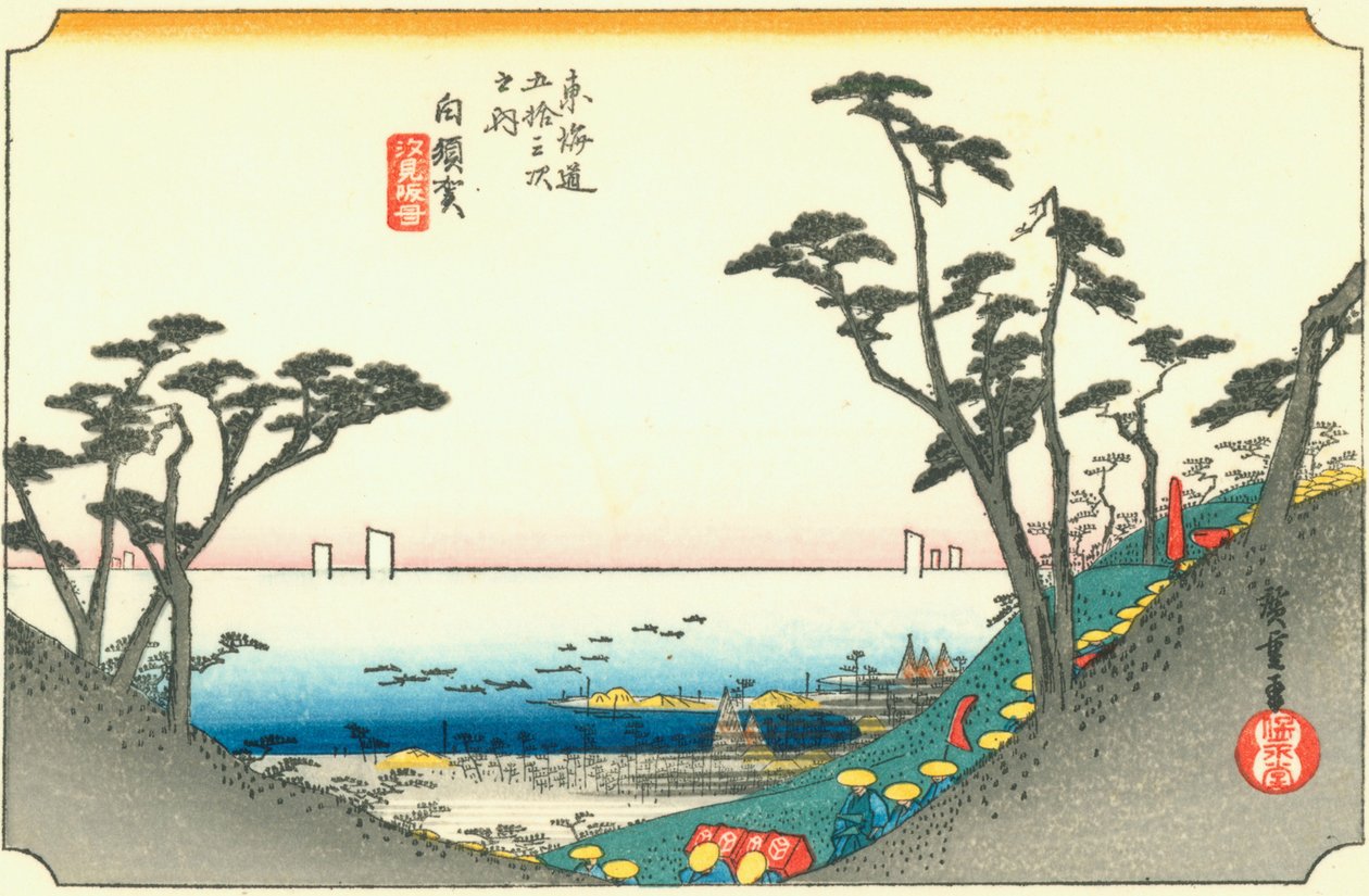 Shirasuka door Hiroshige