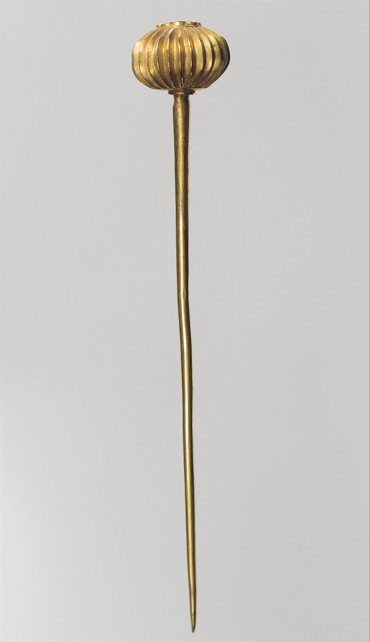 Speld met bolvormige kop, ca. 14e-13e eeuw v.Chr. (goud) door Hittite