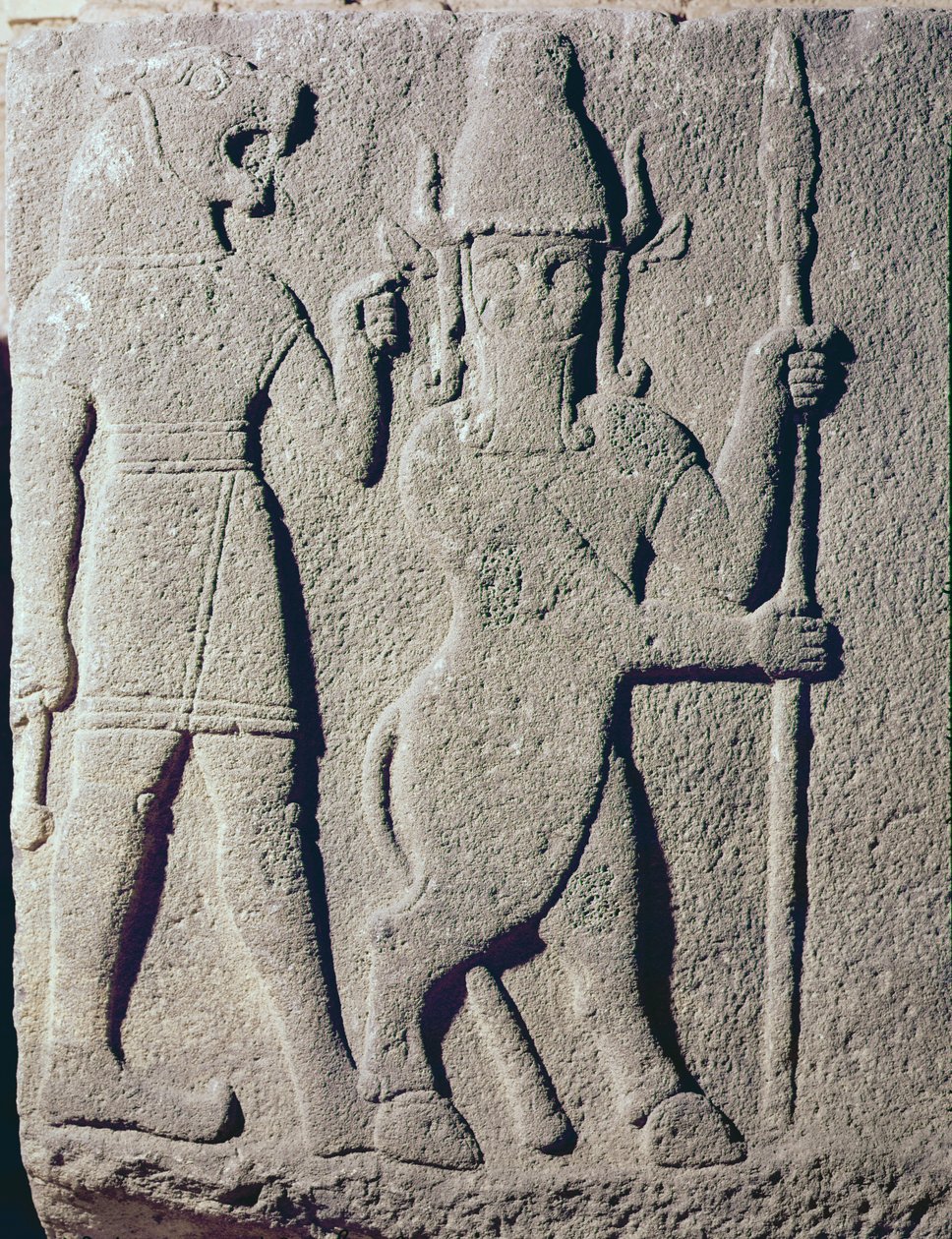 De Hettitische god Uomi, Karkemish, 11e-9e eeuw v.Chr. door Hittite
