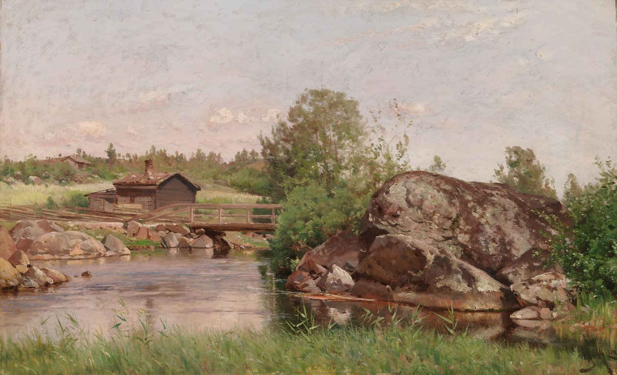 Stroomlandschap door Hjalmar Munsterhjelm