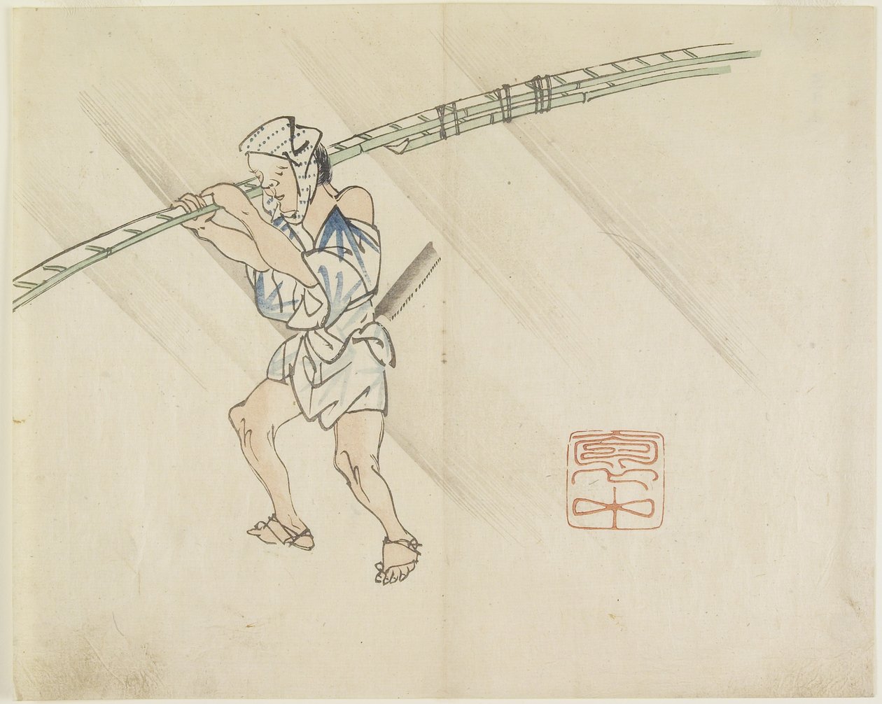 (Bamboestok Verkoper) door Hogyoku