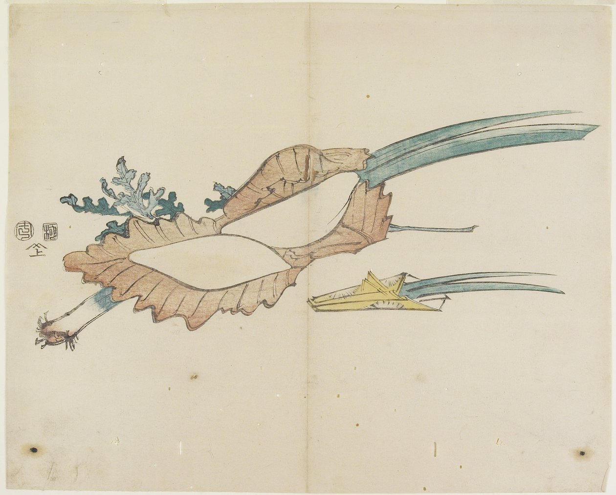 (Rijstcake en irisblaadjes voor het Jongensfestival), 1841 door Hogyoku