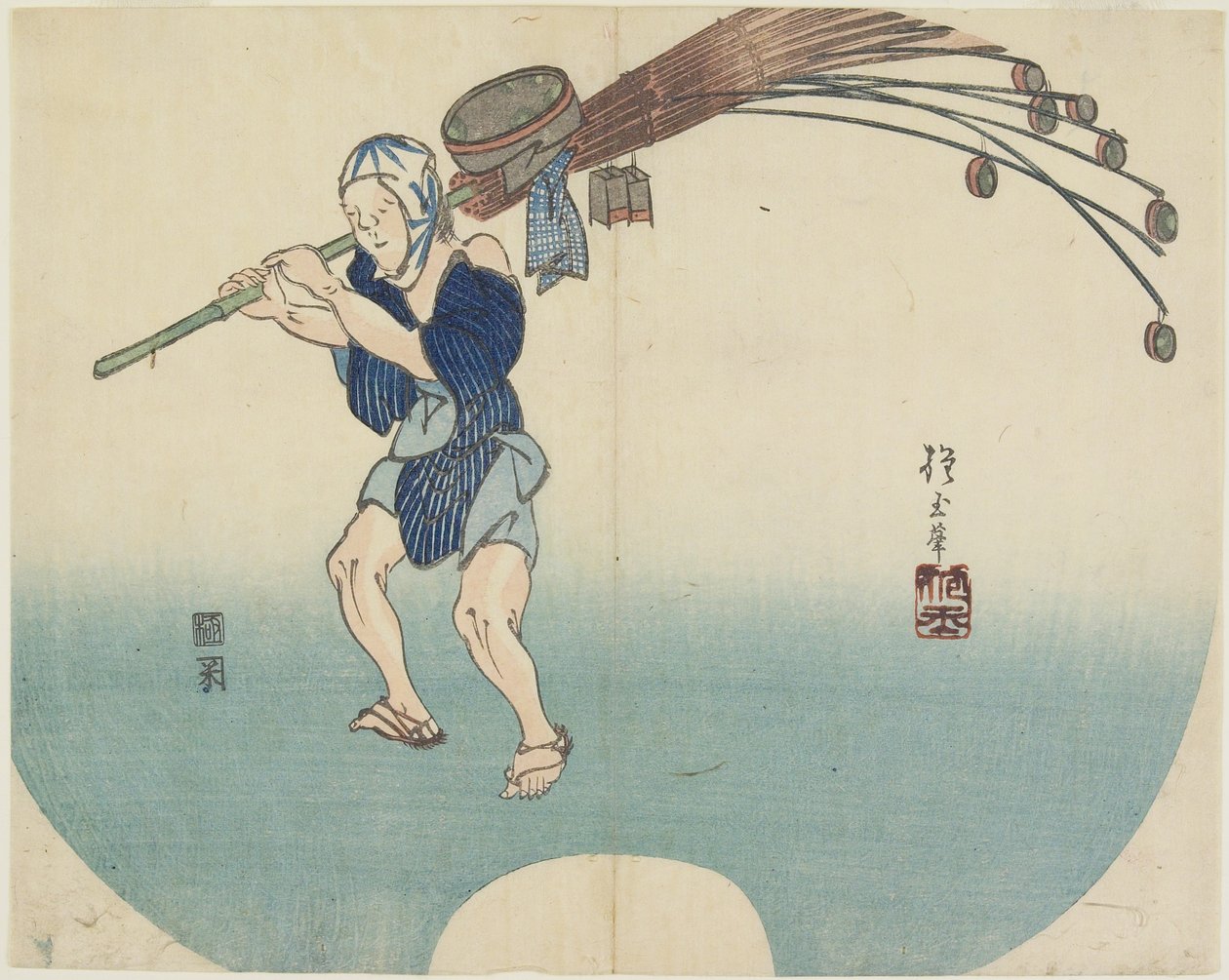 (Waterverkoper), c. 1830 door Hogyoku