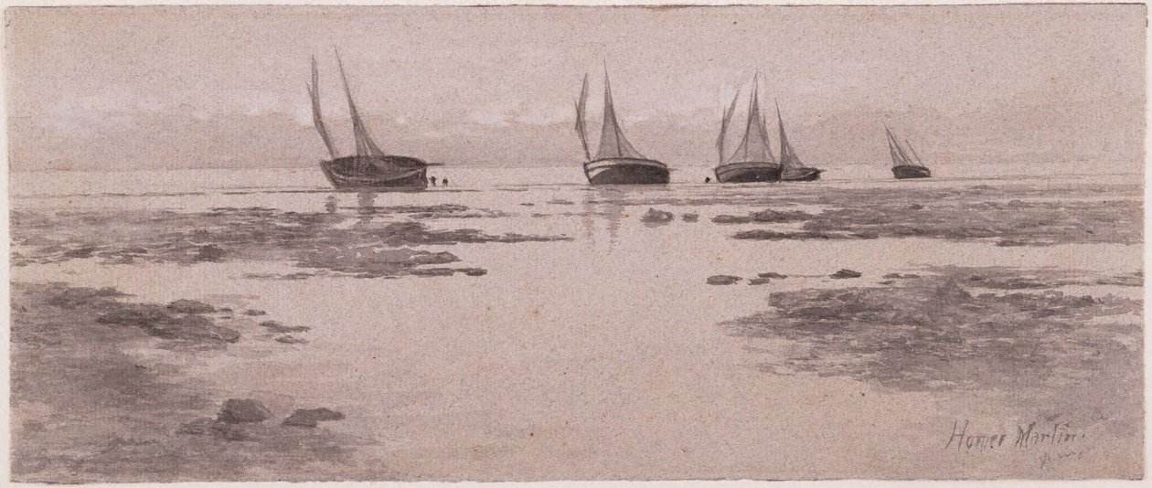 Boten op het wad door Homer Dodge Martin