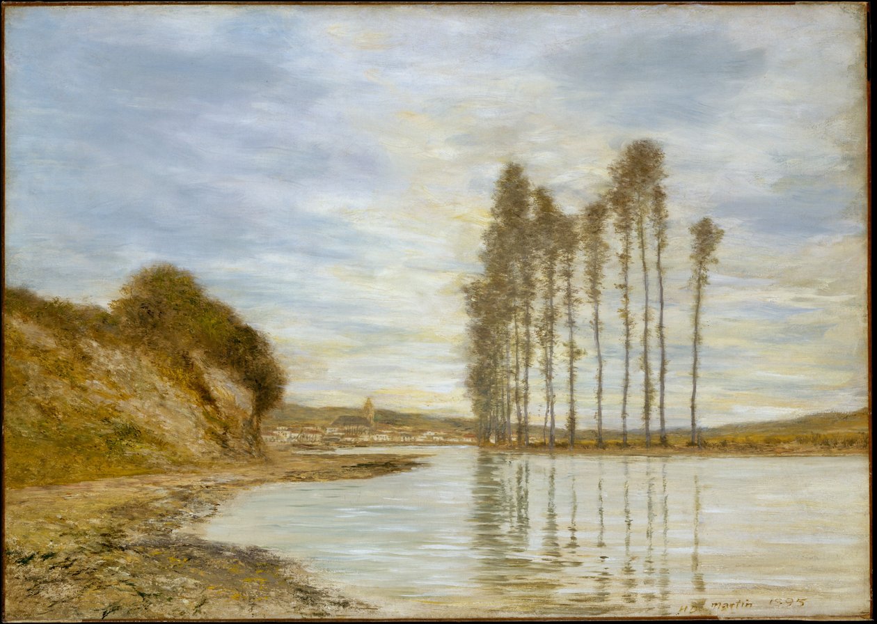 Uitzicht op de Seine: Harp van de winden door Homer Dodge Martin