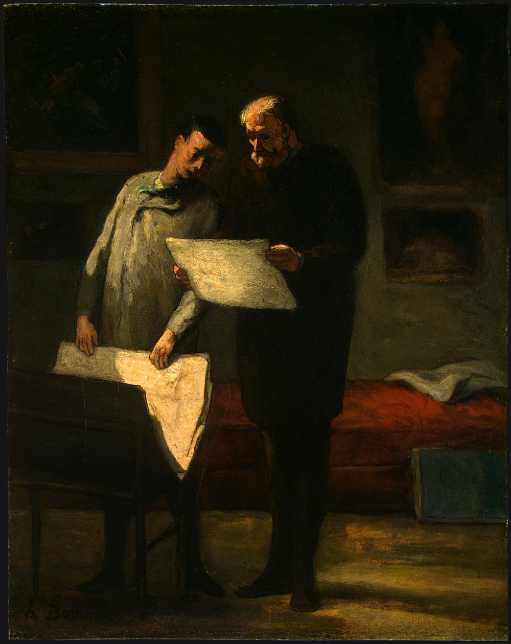 Advies aan een jonge kunstenaar door Honoré Daumier