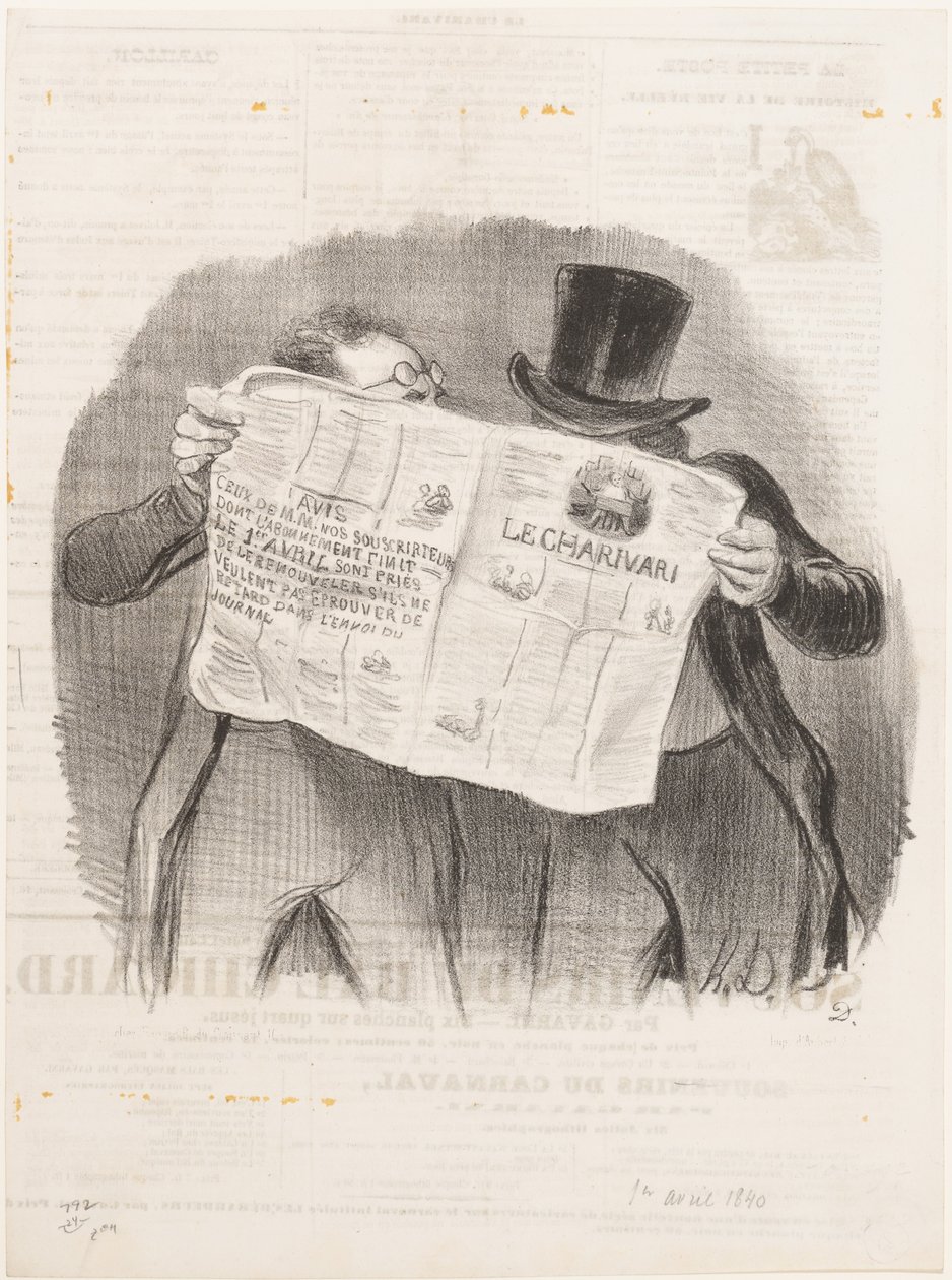 Advies aan abonnees door Honoré Daumier