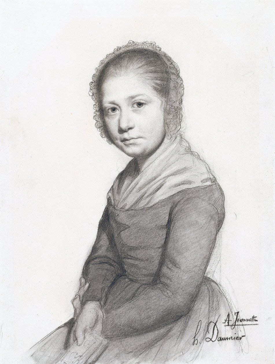 Portret van een Meisje (Jeannette), ca. 1830 door Honoré Daumier