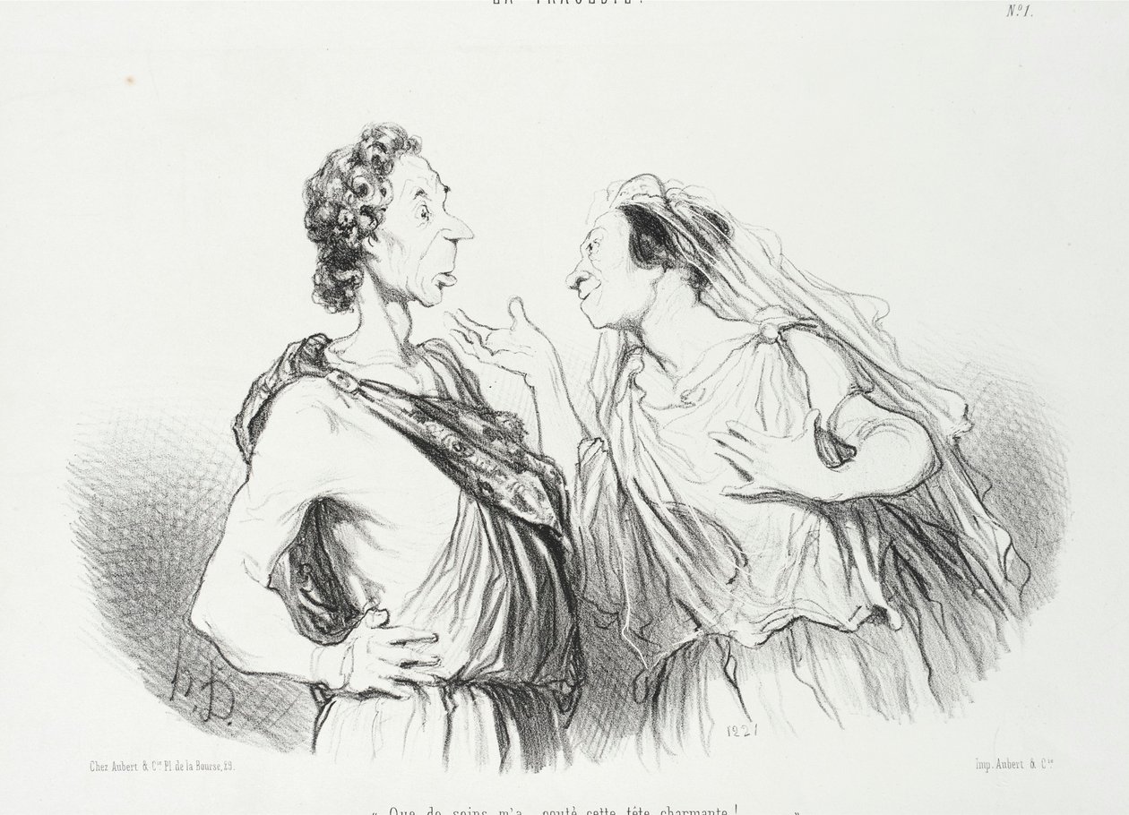 Wat een zorg kostte dit charmante hoofd me door Honoré Daumier