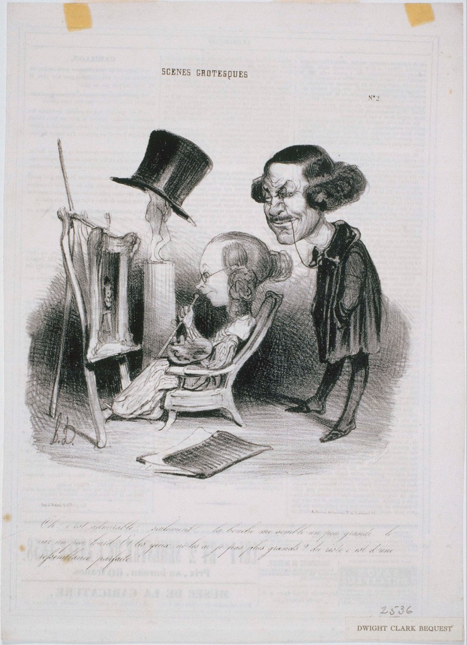 Groteske scènes - Oh! Het is bewonderenswaardig door Honoré Daumier