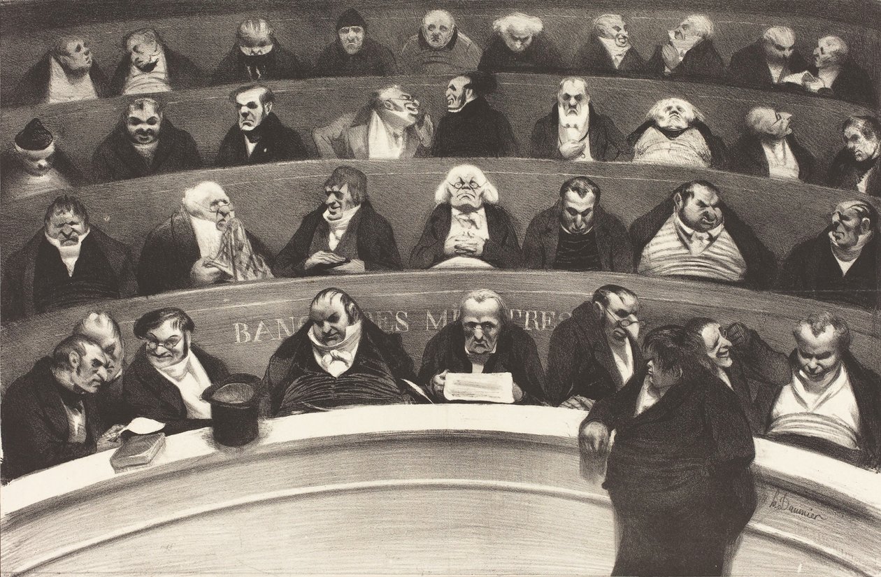 De Wetgevende Buik door Honoré Daumier Victorin