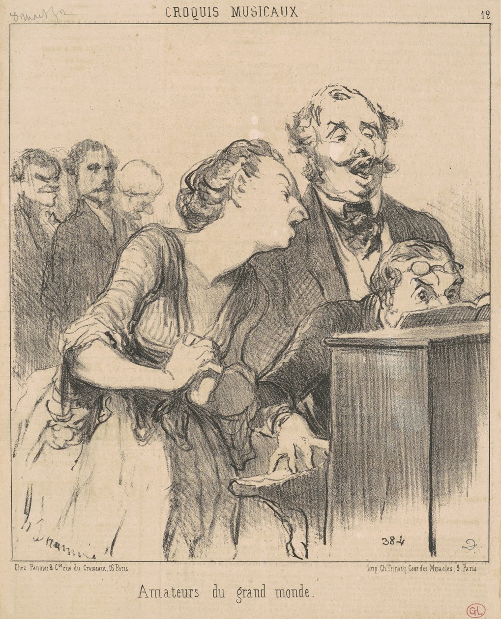 Liefhebbers van de hoge wereld door Honoré Daumier