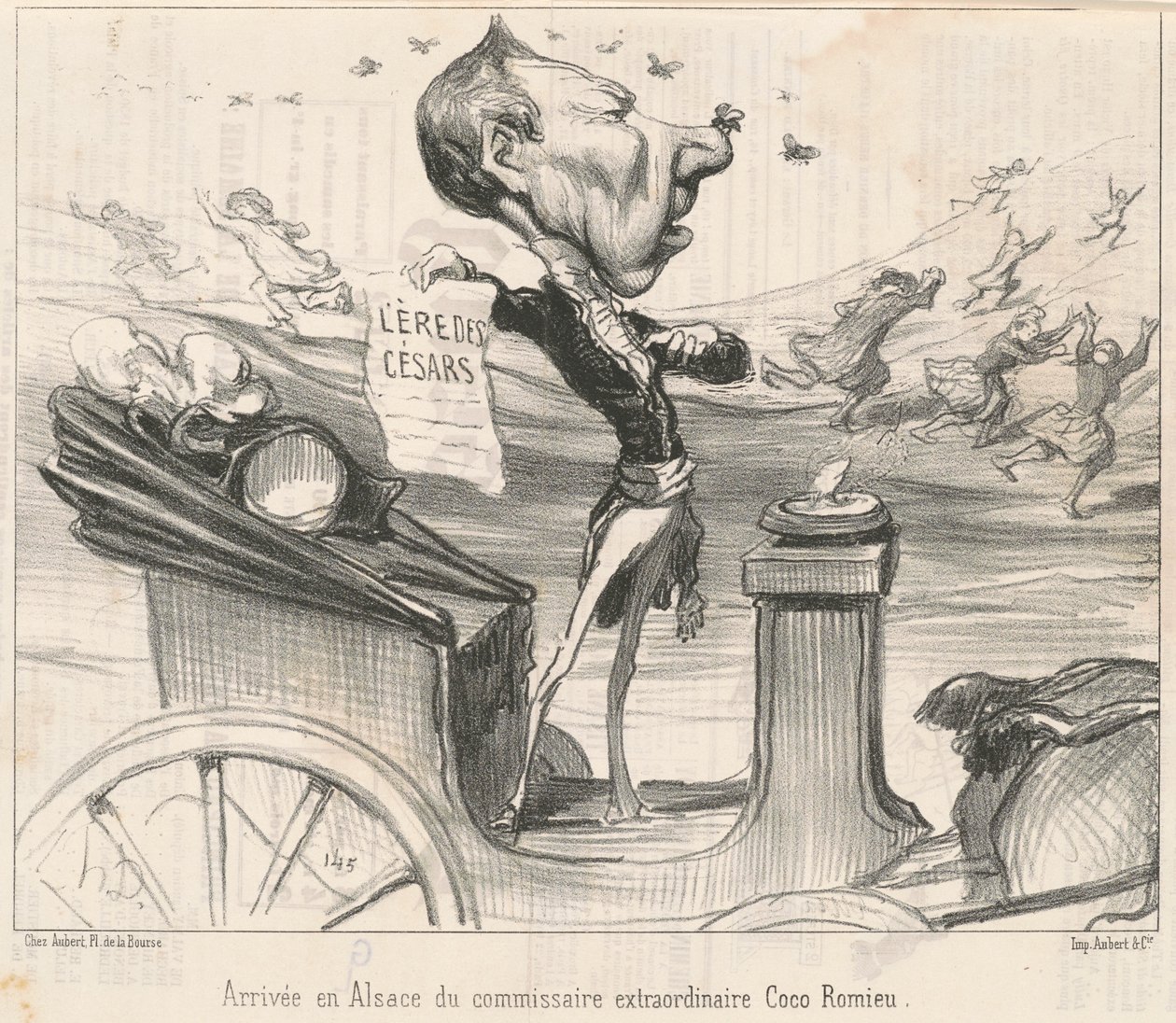 Aankomst in de Elzas van de commissaris door Honoré Daumier