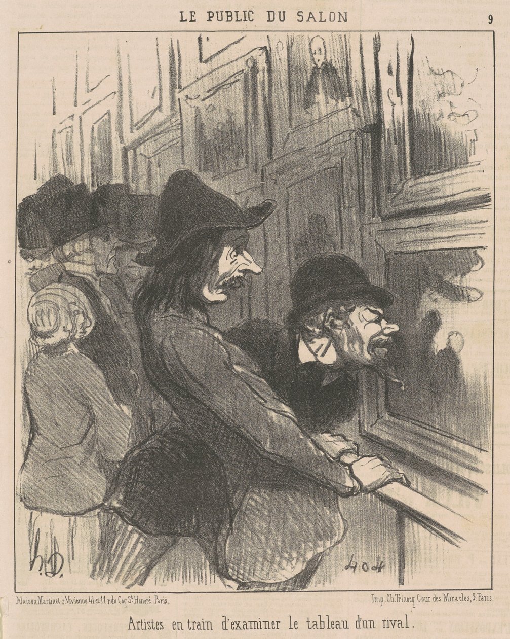 Artiesten onderzoeken... door Honoré Daumier