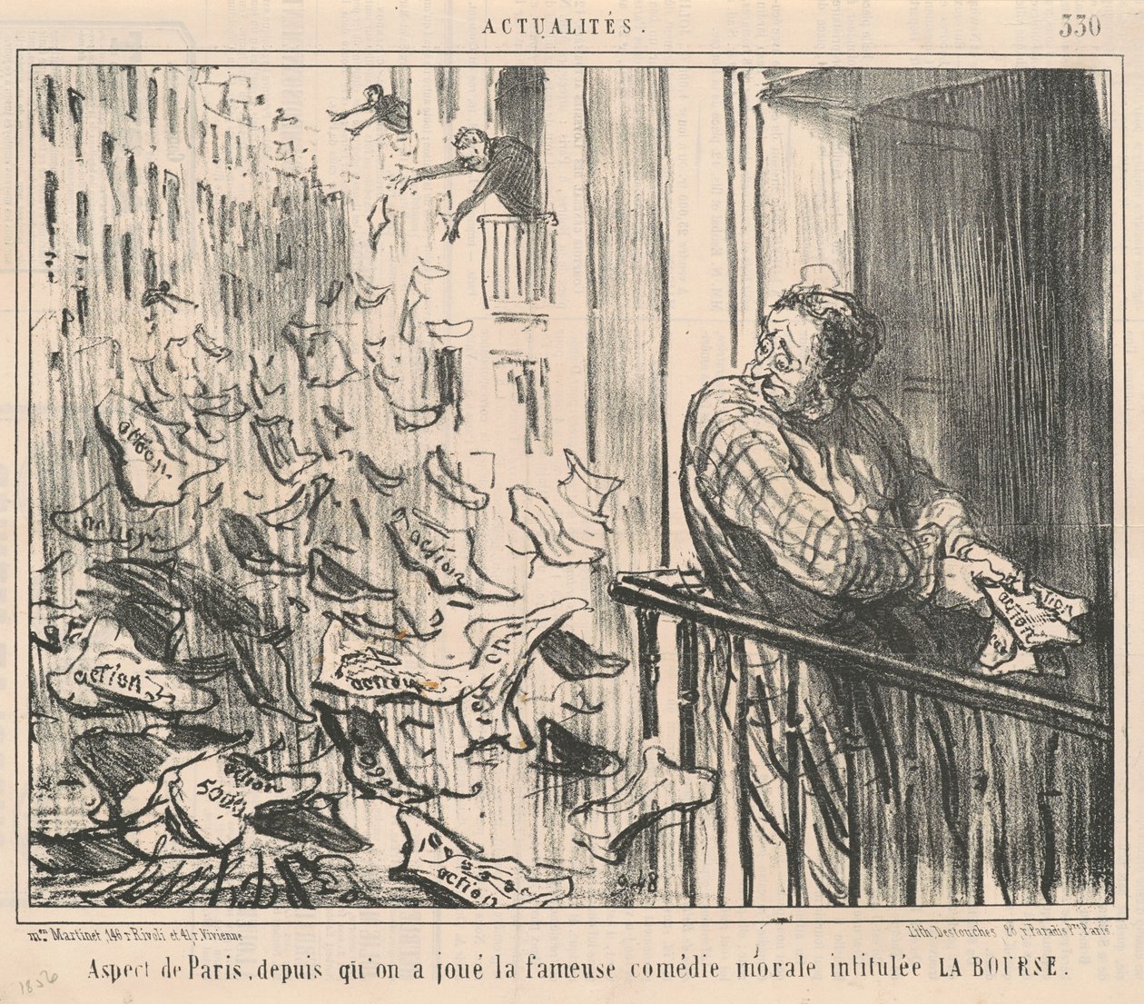 Aspect van Parijs, sinds men heeft gespeeld... door Honoré Daumier